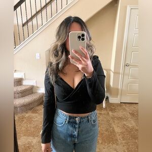 Elegant Black Women's Top